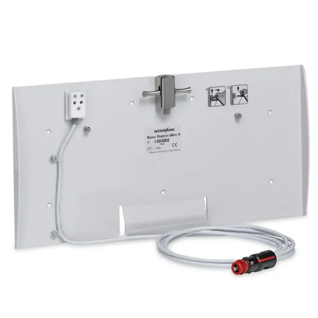 Weinmann BASE-STATION Mini II Uchwyt ścienny z interfejsem ładowania dla LIFE-BASE Mini II (wtyczka kątowa 12V)