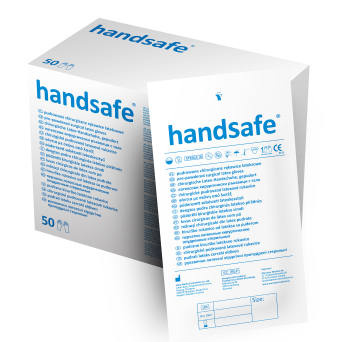 Rękawice chirurgiczne HANDSAFE roz. 7.5, 1 para