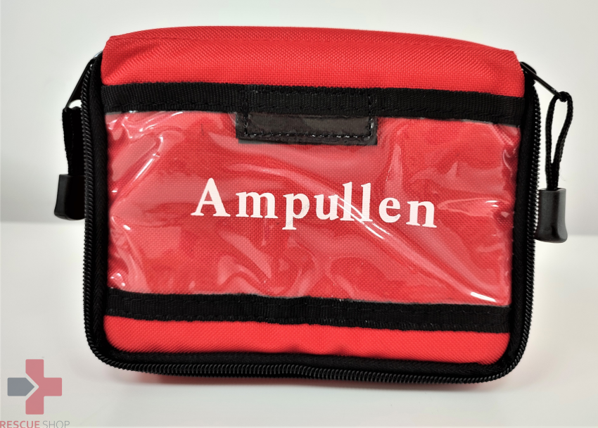 Torba na ampularium 50 ampułek czerwona,18x12x7cm