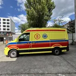 AMBULANS MAN TGE, r. 2020 z przejściem / Nosze elektryczne KARTSANA - 3