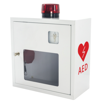 Szafka na Defibrylator AED alarm światło dźwięk