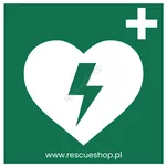 Zestaw naklejek informacyjnych AED + instrukcja obsługi - 5