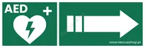 Zestaw naklejek informacyjnych AED + instrukcja obsługi - 4