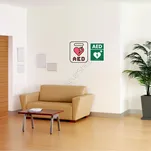 Zestaw naklejek informacyjnych AED + instrukcja obsługi - 13